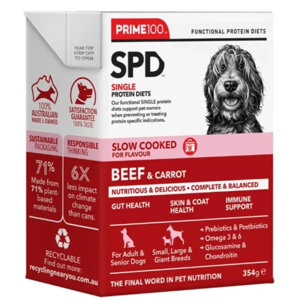 SPD Slow Cooked Beef & Carrot 354g x12 - Pet Home | The Perfect Pet Supplies Shopping Experience
