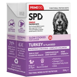 SPD Slow Cooked Turkey & Flaxseed 354g x12 - Pet Home | The Perfect Pet Supplies Shopping Experience