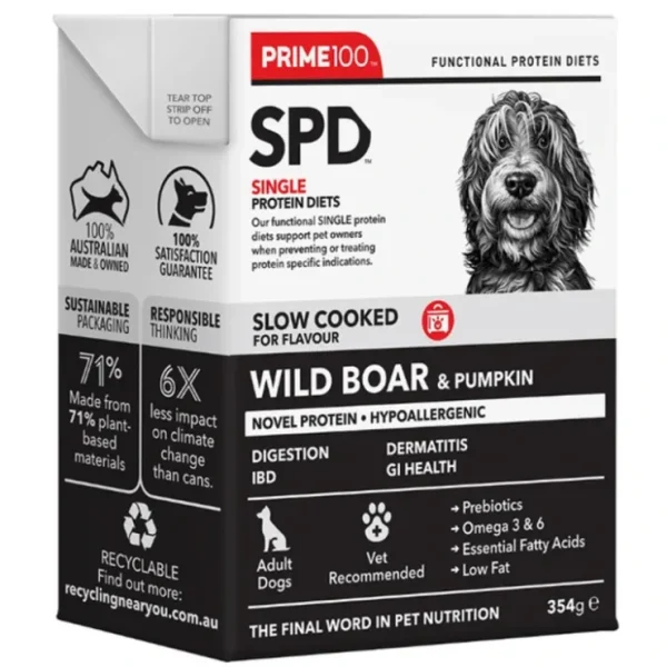 SPD Slow Cooked Wild Boar & Pumpkin 354g x12 - Pet Home | The Perfect Pet Supplies Shopping Experience