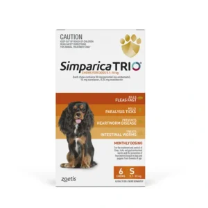 #SPECIAL# Simparica Trio 8 pack for dogs 5.1-10kg - Flea, Tick , Worm Treatment ( 6 pck+ 2 Single pks) - Pet Home | The Perfect Pet Supplies Shopping Experience