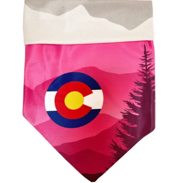 Sport Bandana - Colorado Mountains Pink - Pet Home | The Perfect Pet Supplies Shopping Experience