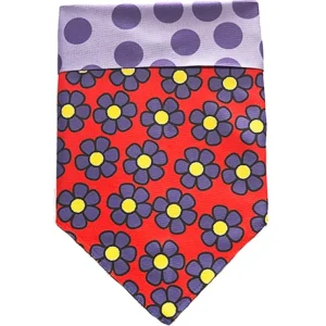 Sport Bandana - Purple Dots/Daisies - Pet Home | The Perfect Pet Supplies Shopping Experience