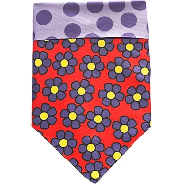Sport Bandana - Purple Dots/Daisies - Pet Home | The Perfect Pet Supplies Shopping Experience