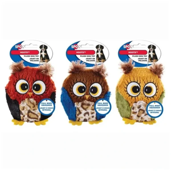 SPOT, Hoots - Full-Body Squeaker - Plush Dog Toy - Pet Home | The Perfect Pet Supplies Shopping Experience