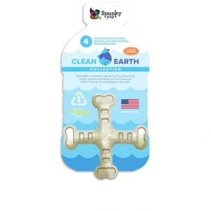 Spunky Pup Clean Earth Recycled Crossbones Dog Toy - Pet Home | The Perfect Pet Supplies Shopping Experience