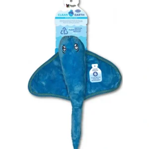 Spunky Pup Clean Earth Stingray Plush Dog Toy - Pet Home | The Perfect Pet Supplies Shopping Experience