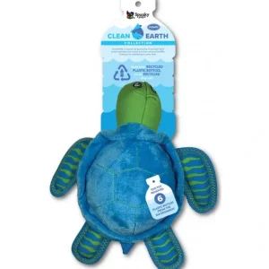 Spunky Pup Clean Earth Turtle Plush Dog Toy - Pet Home | The Perfect Pet Supplies Shopping Experience