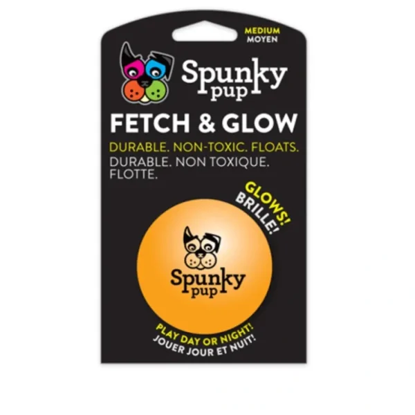 Spunky Pup Fetch & Glow Medium Ball - Pet Home | The Perfect Pet Supplies Shopping Experience