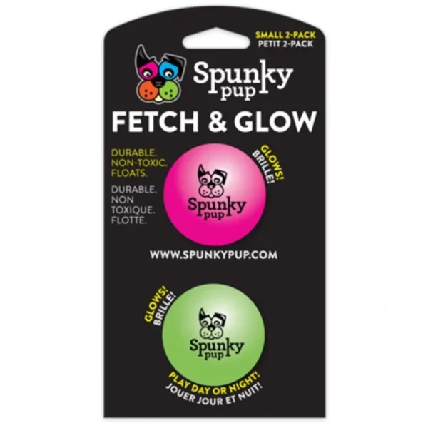 Spunky Pup Fetch & Glow Small Balls 2 pack - Pet Home | The Perfect Pet Supplies Shopping Experience