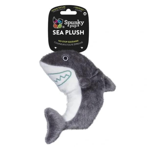 Spunky Pup Sea Plush Shark Dog Toy - Pet Home | The Perfect Pet Supplies Shopping Experience