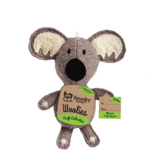 Spunky Pup Woolies Craft Collection Koala Squeaky Plush Dog Toy - Pet Home | The Perfect Pet Supplies Shopping Experience