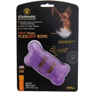 Starmark - Treat Ringer Flexgrip Bone Dog Toy - Pet Home | The Perfect Pet Supplies Shopping Experience