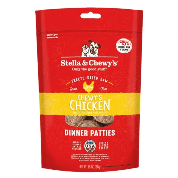 Stella & Chewy's, Dog Freeze-Dried Raw, Chewy's Chicken Dinner Patties - Pet Home | The Perfect Pet Supplies Shopping Experience