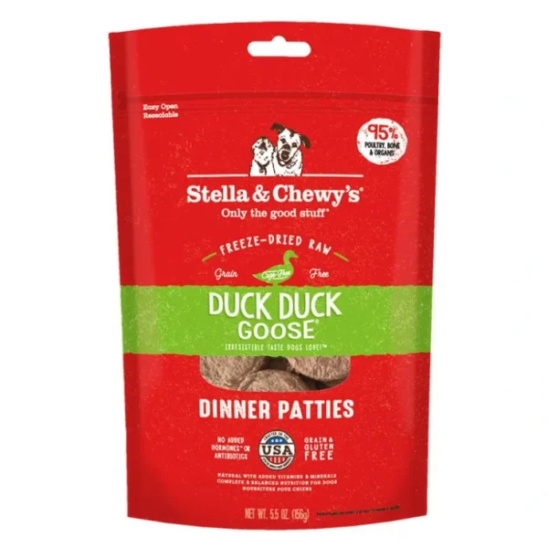 Stella & Chewy's, Dog Freeze-Dried Raw, Duck Duck Goose Dinner Patties - Pet Home | The Perfect Pet Supplies Shopping Experience