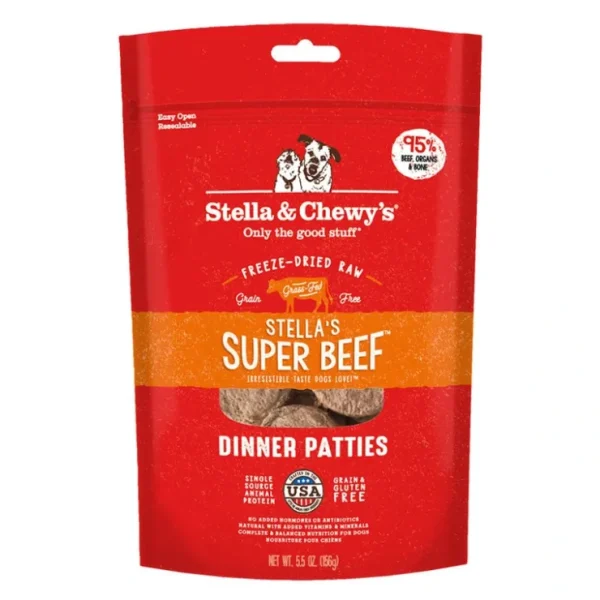 Stella & Chewy's, Dog Freeze-Dried Raw, Super Beef Dinner Patties - Pet Home | The Perfect Pet Supplies Shopping Experience