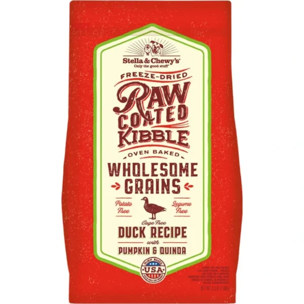 Stella & Chewy's, Dog Raw Coated Kibble with Wholesome Grains, Cage-Free Duck Recipe - Pet Home | The Perfect Pet Supplies Shopping Experience