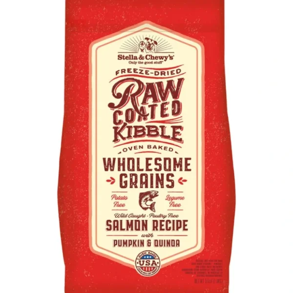 Stella & Chewy's, Dog Raw Coated Kibble with Wholesome Grains, Wild-Caught Salmon Recipe - Pet Home | The Perfect Pet Supplies Shopping Experience