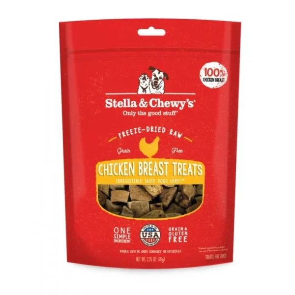 Stella & Chewy's Freeze-Dried Raw Chicken Breast Dog Treats (2.75-oz) - Pet Home | The Perfect Pet Supplies Shopping Experience