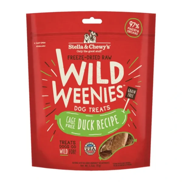 Stella & Chewy's, Freeze-Dried Raw Duck Wild Weenies Dog Treats - Pet Home | The Perfect Pet Supplies Shopping Experience