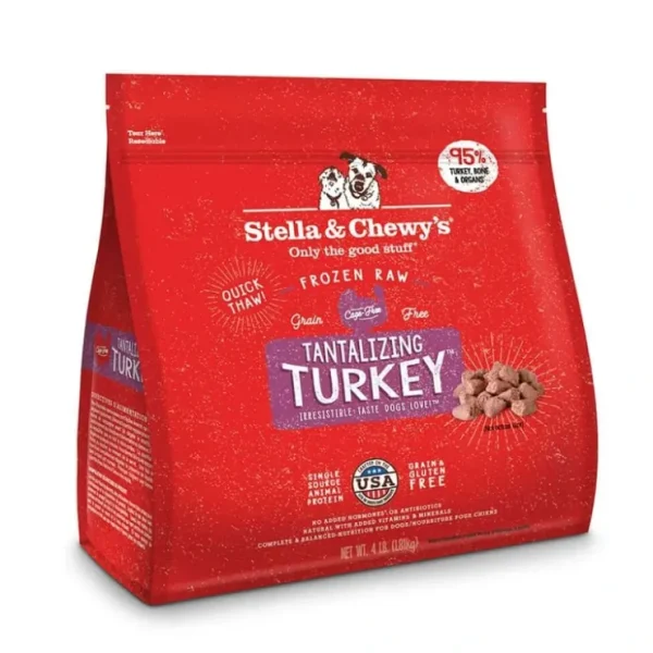 Stella &Chewy's TANTALIZING TURKEY FROZEN RAW DINNER MORSELS - Pet Home | The Perfect Pet Supplies Shopping Experience
