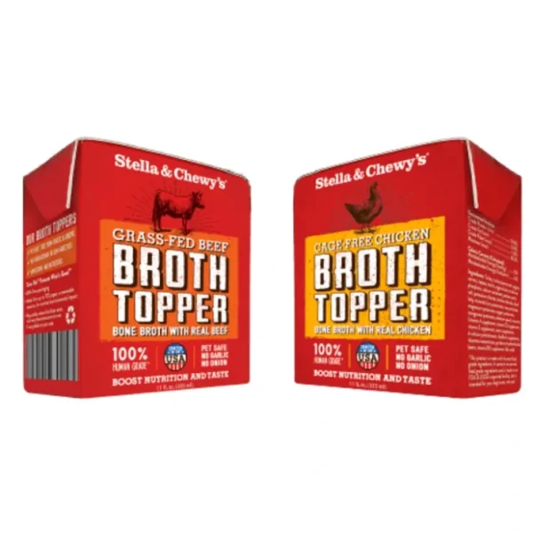 Stella and Chewy's Broth Toppers for Dogs, Cage-Free Chicken & Grass-F - Pet Home | The Perfect Pet Supplies Shopping Experience
