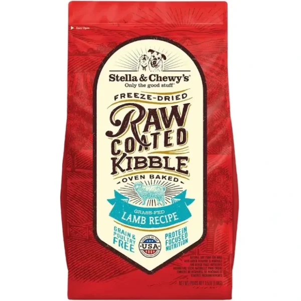 Stella and Chewy's Grass-Fed Lamb Raw Coated Grain-Free Kibble Dry Dog - Pet Home | The Perfect Pet Supplies Shopping Experience