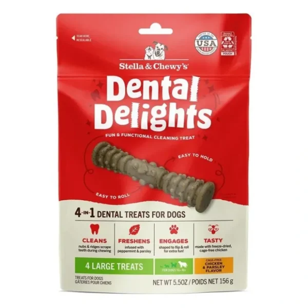 Stella Chewy's - Large Dental Delights for Dogs - Pet Home | The Perfect Pet Supplies Shopping Experience