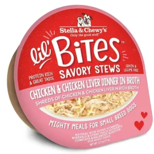 Stella Chewy's - Lil Bites Savory Stews Chicken Chicken Liver Dinner in Broth for Dogs - Pet Home | The Perfect Pet Supplies Shopping Experience