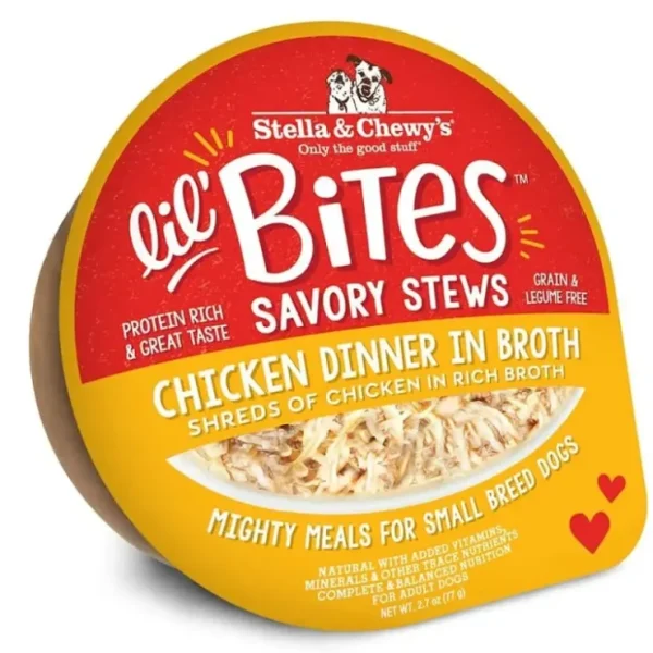 Stella Chewy's - Lil Bites Savory Stews Chicken Dinner in Broth for Dogs - Pet Home | The Perfect Pet Supplies Shopping Experience