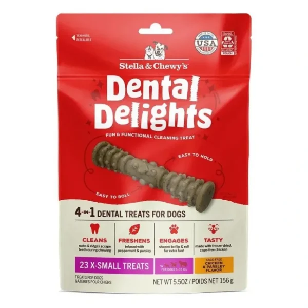 Stella Chewy's - X-Small Dental Delights for Dogs - Pet Home | The Perfect Pet Supplies Shopping Experience