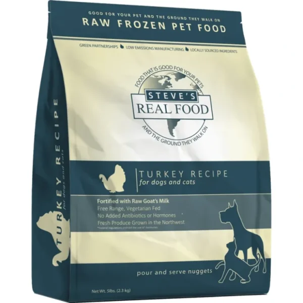 Steve's Real Food Frozen Raw Turkey Diet for Dogs and Cats - Pet Home | The Perfect Pet Supplies Shopping Experience