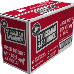 Stockman & Paddock Baked Aussie Biscuits Beef 10kg - Pet Home | The Perfect Pet Supplies Shopping Experience