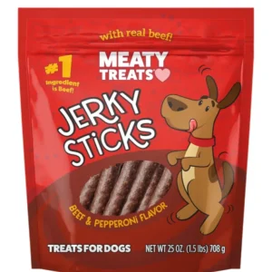 Sunshine Meaty Treats Beef &Pepperoni Flavor Jerky Sticks for Dogs - Pet Home | The Perfect Pet Supplies Shopping Experience