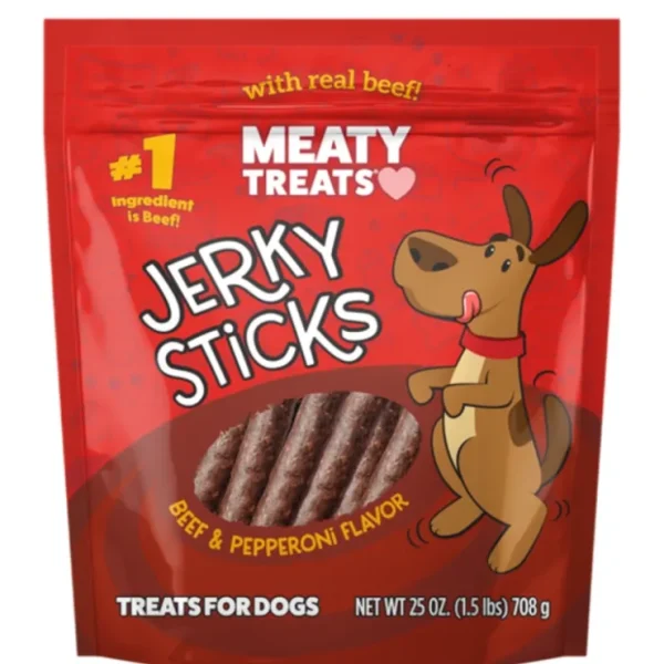Sunshine Meaty Treats Beef &Pepperoni Flavor Jerky Sticks for Dogs - Pet Home | The Perfect Pet Supplies Shopping Experience