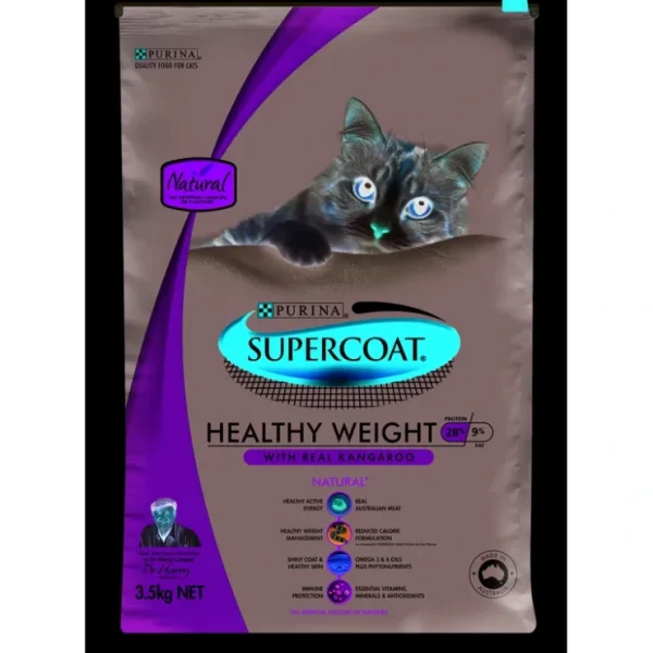Supercoat Adult Cat Healthy Weight Kangaroo 3.5kg - Pet Home | The Perfect Pet Supplies Shopping Experience
