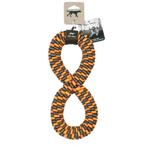 Tall Tails, Braided Infinity Tug - Orange - 11" - Tug Dog Toy - Pet Home | The Perfect Pet Supplies Shopping Experience