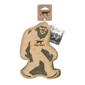 Tall Tails, Leather & Wood Big Jr - Tan - 9" - Toss Dog Toy - Pet Home | The Perfect Pet Supplies Shopping Experience