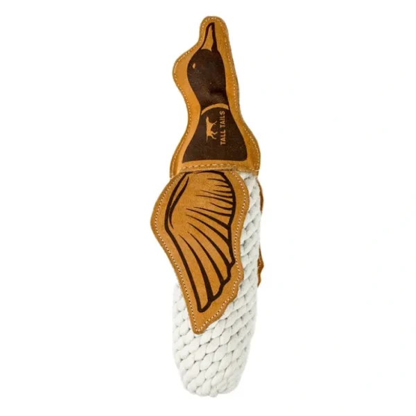 Tall Tails, Natural Leather & Rope Quacker Crunch Toy - 16" - Tug Dog Toy - Pet Home | The Perfect Pet Supplies Shopping Experience
