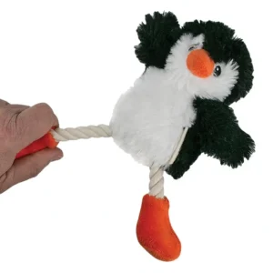 Tall Tails, Plush Penguin with Rope - 13" - Tug Dog Toy - Pet Home | The Perfect Pet Supplies Shopping Experience