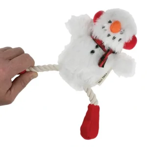 Tall Tails, Plush Snowman with Rope - 13" - Tug Dog Toy - Pet Home | The Perfect Pet Supplies Shopping Experience