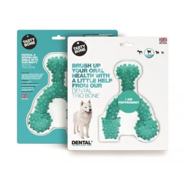 Tasty Bone Nylon Dental Trio Peppermint Large - Pet Home | The Perfect Pet Supplies Shopping Experience
