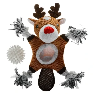 Territory Pets - 2 in 1 Mesh Reindeer Dog Toy - Pet Home | The Perfect Pet Supplies Shopping Experience