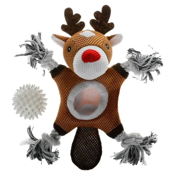 Territory Pets - 2 in 1 Mesh Reindeer Dog Toy - Pet Home | The Perfect Pet Supplies Shopping Experience