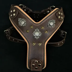 The "Aztec" big dogs harness BROWN - Pet Home | The Perfect Pet Supplies Shopping Experience