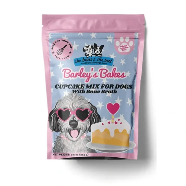 The Bear &The Rat Barley's Bakes Cupcake Mix Bone Broth Flavor for Dogs - Pet Home | The Perfect Pet Supplies Shopping Experience