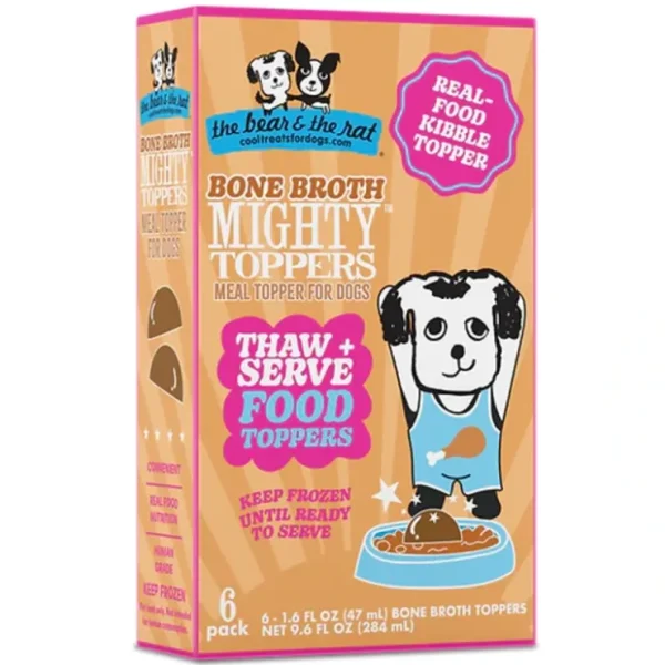 The Bear &The Rat Bone Broth Mighty Toppers for Dogs - Pet Home | The Perfect Pet Supplies Shopping Experience