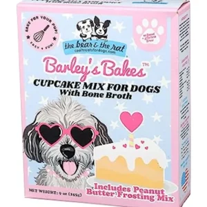The Bear and The Rat - Cupcake Mix with Bone Broth and Peanut Butter Frosting Dog Treat - Pet Home | The Perfect Pet Supplies Shopping Experience