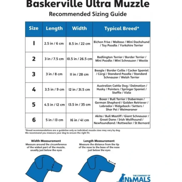 The Company of Animals Baskerville Ultra Muzzle for Dogs - Pet Home | The Perfect Pet Supplies Shopping Experience