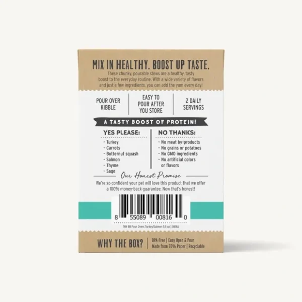 The Honest Kitchen Bone Broth Pour Overs - Turkey and Salmon Stew - Pet Home | The Perfect Pet Supplies Shopping Experience