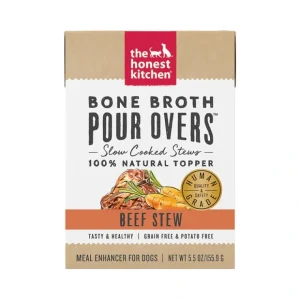 The Honest Kitchen, Bone Broth Pour Overs, Beef Stew - Wet Dog Food - Pet Home | The Perfect Pet Supplies Shopping Experience